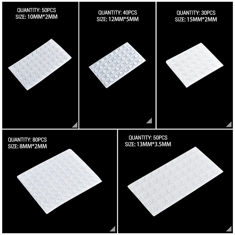 Silikon Peredam Suara Benturan Pintu Dinding Door Stops Silicone Pads Sticker - COD