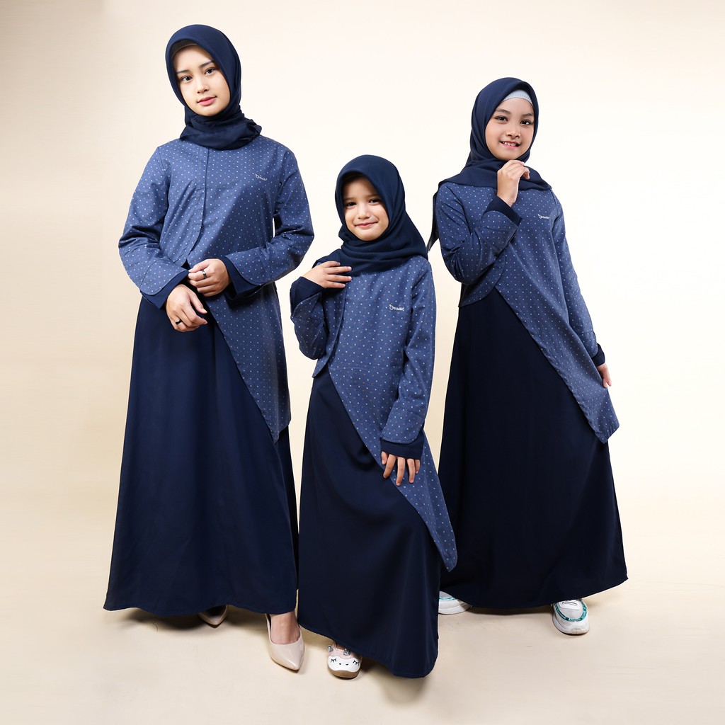 Long Dress Muslimah (SIster Couple) Original Cressida Seragam Keluarga Cressida Feme