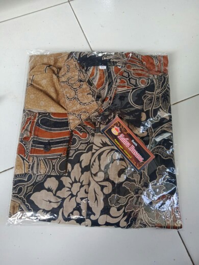 Kemeja Batik Pria Lengan Panjang  Size M L Xl Xxl Bswart Batik  Hrb026