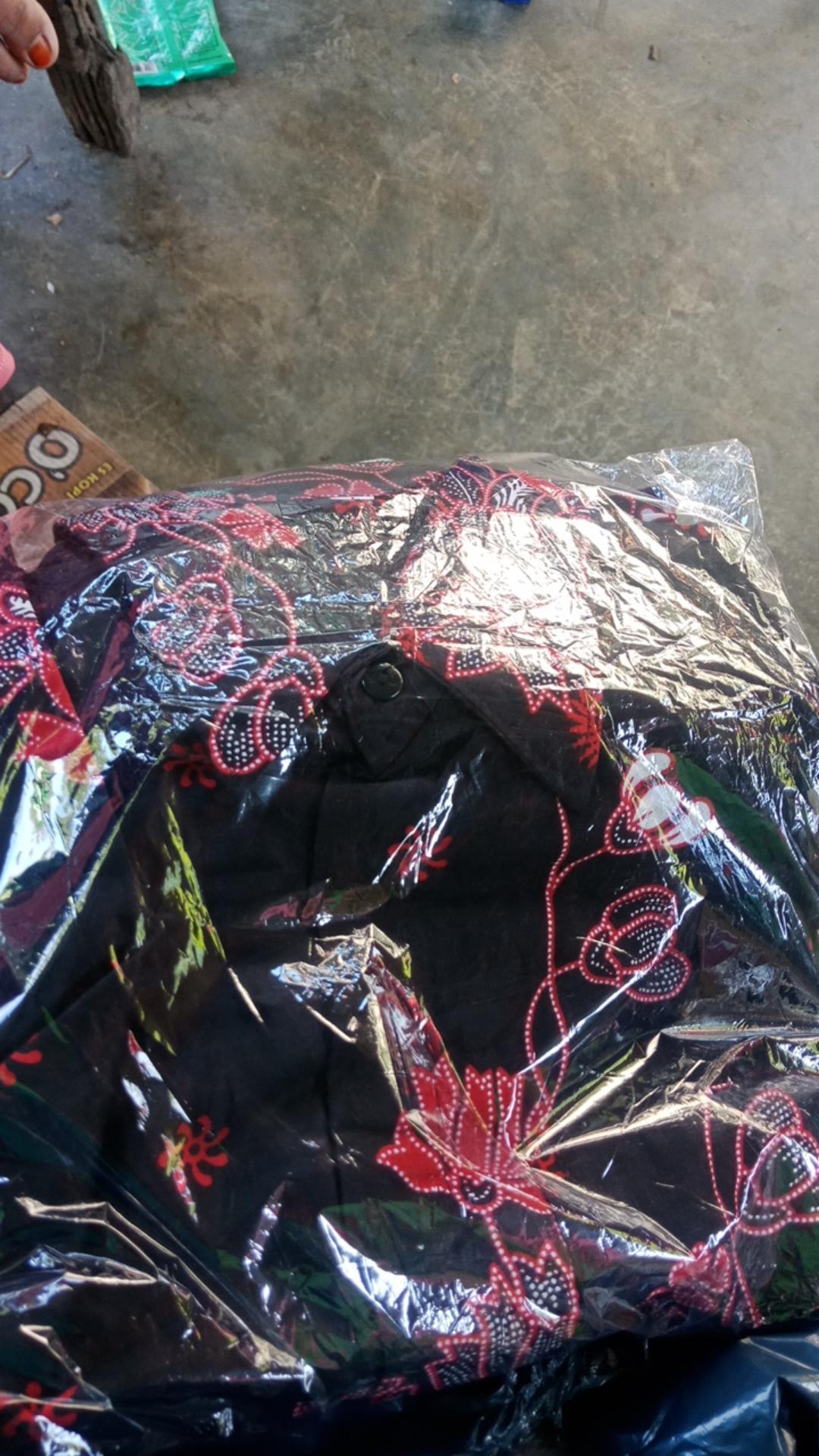 Kemeja Batik Pria Lengan Panjang Size M L Xl Xxl  Bswart Batik Hrb026 Kenongo Hem Panjang Padi