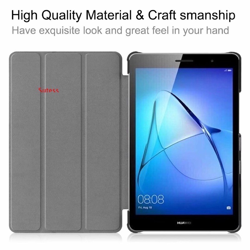 FLIP COVER KULIT STANDING HUAWEI MATEPAD T8 8” INCHI