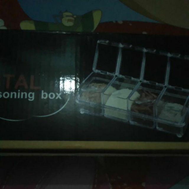 Tempat Bumbu Crystal 1 Set Isi 4