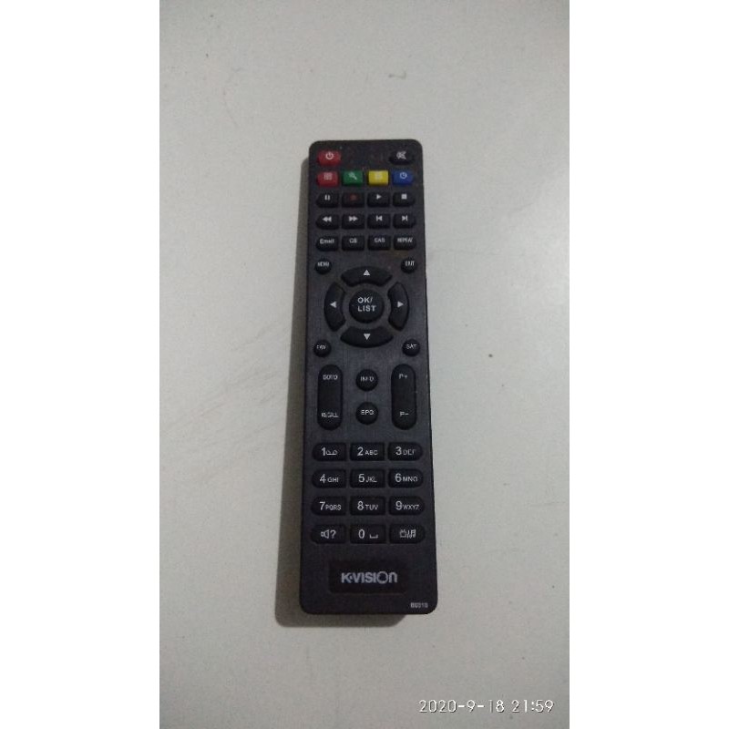 REMOTE REMOT RECEIVER PARABOLA K-VISION KVISION C2000 ORIGINAL ASLI