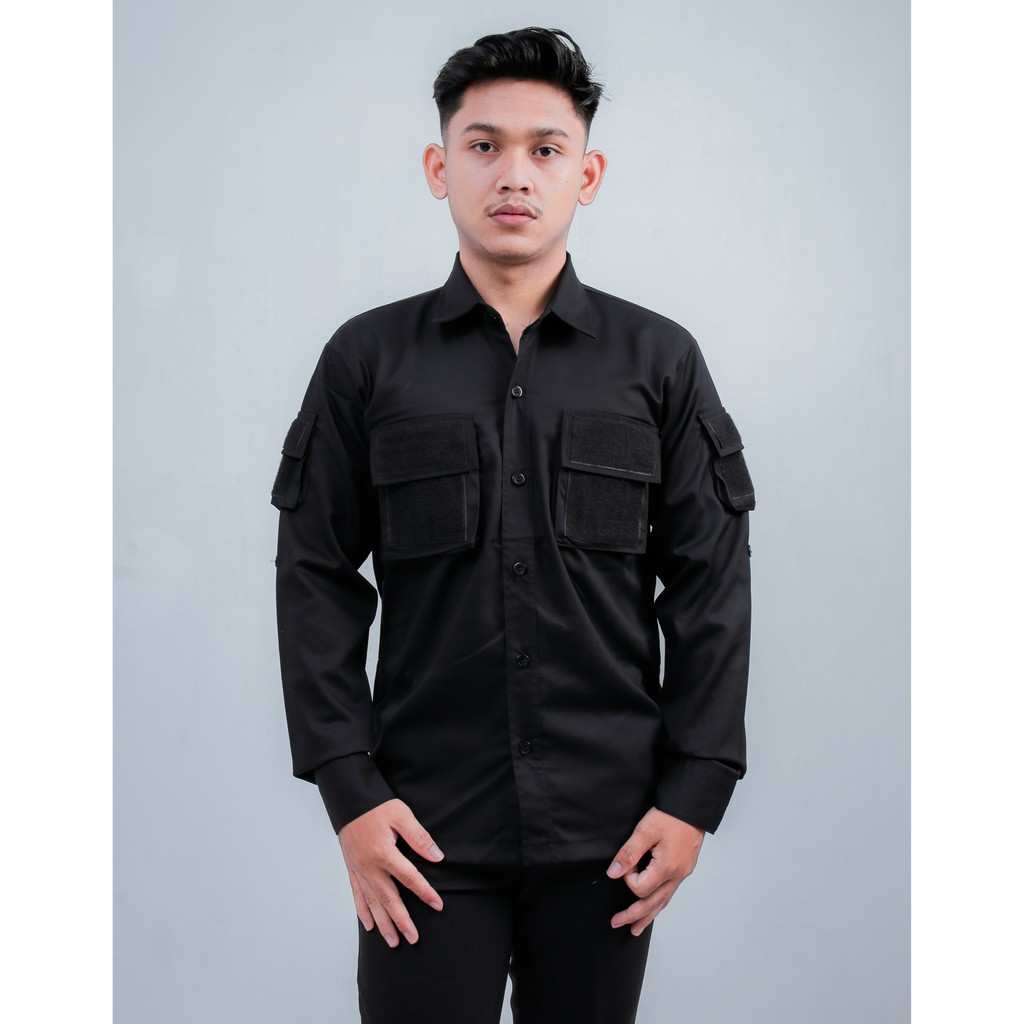 Jual Bisa Cod Kemeja Tactical Pria Lengan Panjang Baju Tactical Lengan Panjang Kemeja