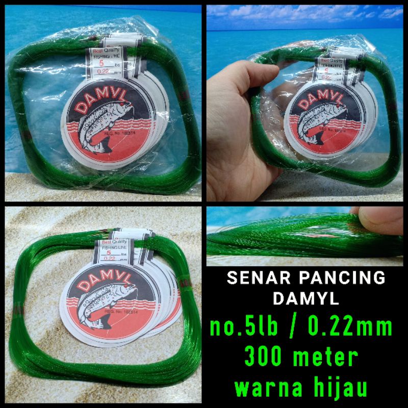 SENAR DAMYL 5LB /0.22MM 300 METER SENAR DAMYL SENAR PANCING SENAR MURAH SENAR KUAT TALI LAYANGAN