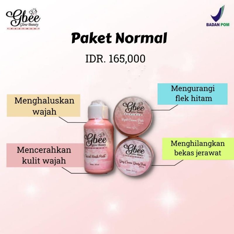 PAKET NORMAL GBEE GLOW BEAUTY