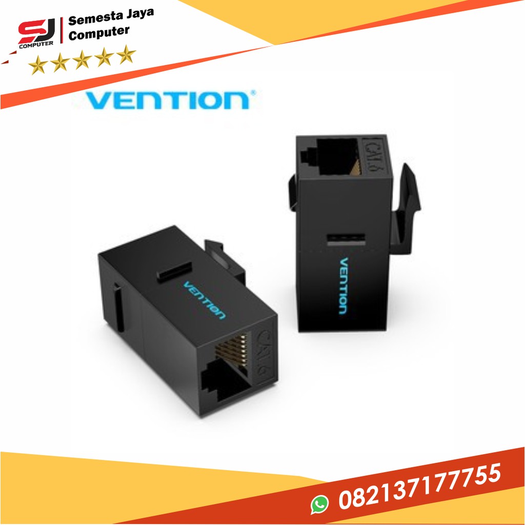 Vention VDD-B07 Adapter Barrel Konektor RJ45 Cat.5e Female to Female