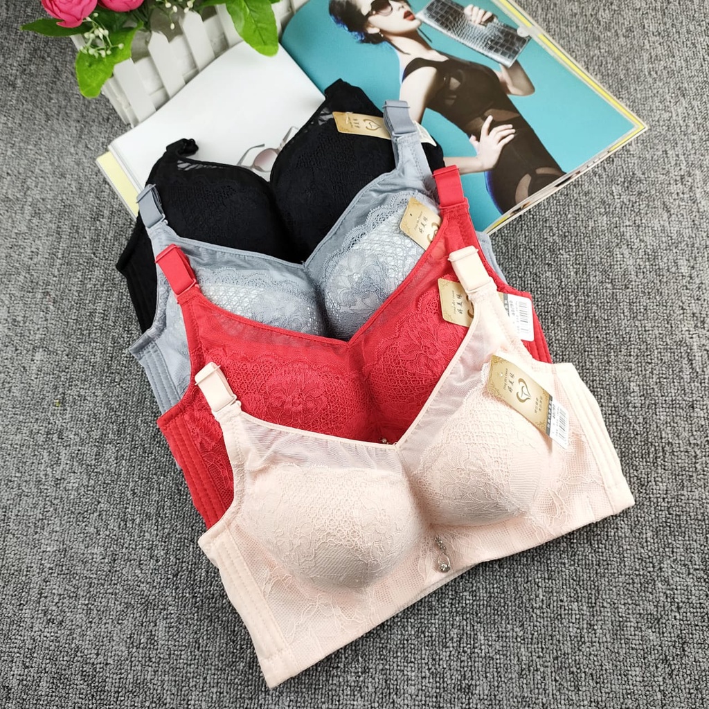 BRA WANITA BW- 1906 IMPORT ADA KAWAT BUSA SUPER TEBAL SIZE 34-40