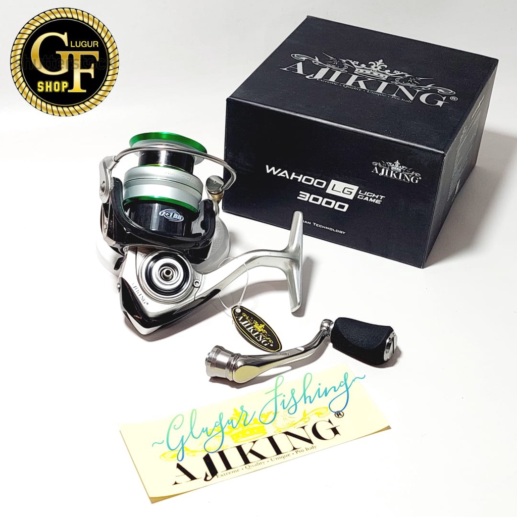 REEL AJIKING WAHOO LG LIGHT GAME 3000 - 9 + 1 BEARING ITALIAN TECHNOLOGY