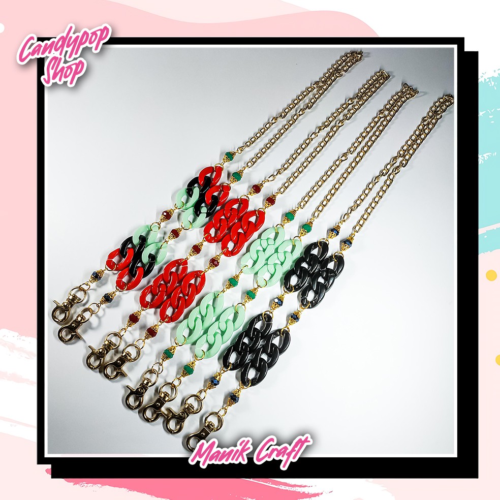 Strap Masker Rantai / Tali masker Rantai / Kalung masker Rantai / gantungan masker rantai