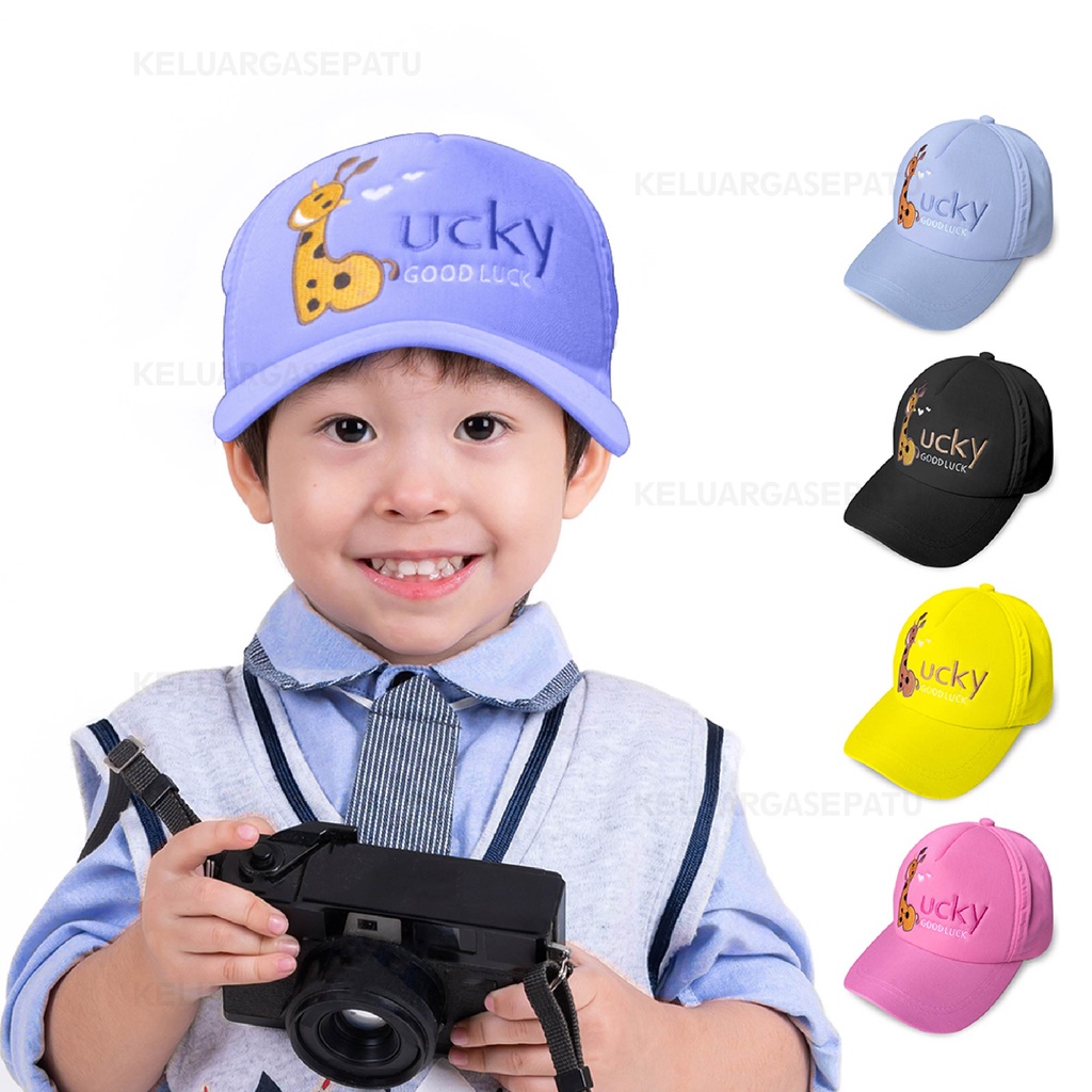 TOPI ANAK GOOD LUCKY JERAPAH ANAK TOPI ANAK LUCU TOPI ANAK COWO TOPI ANAK CEWE TOPI ANAK LUCU MURAH TOPI ANAK GOODLUCK QUALITY TOPI / TOPI ANAK LUCKY