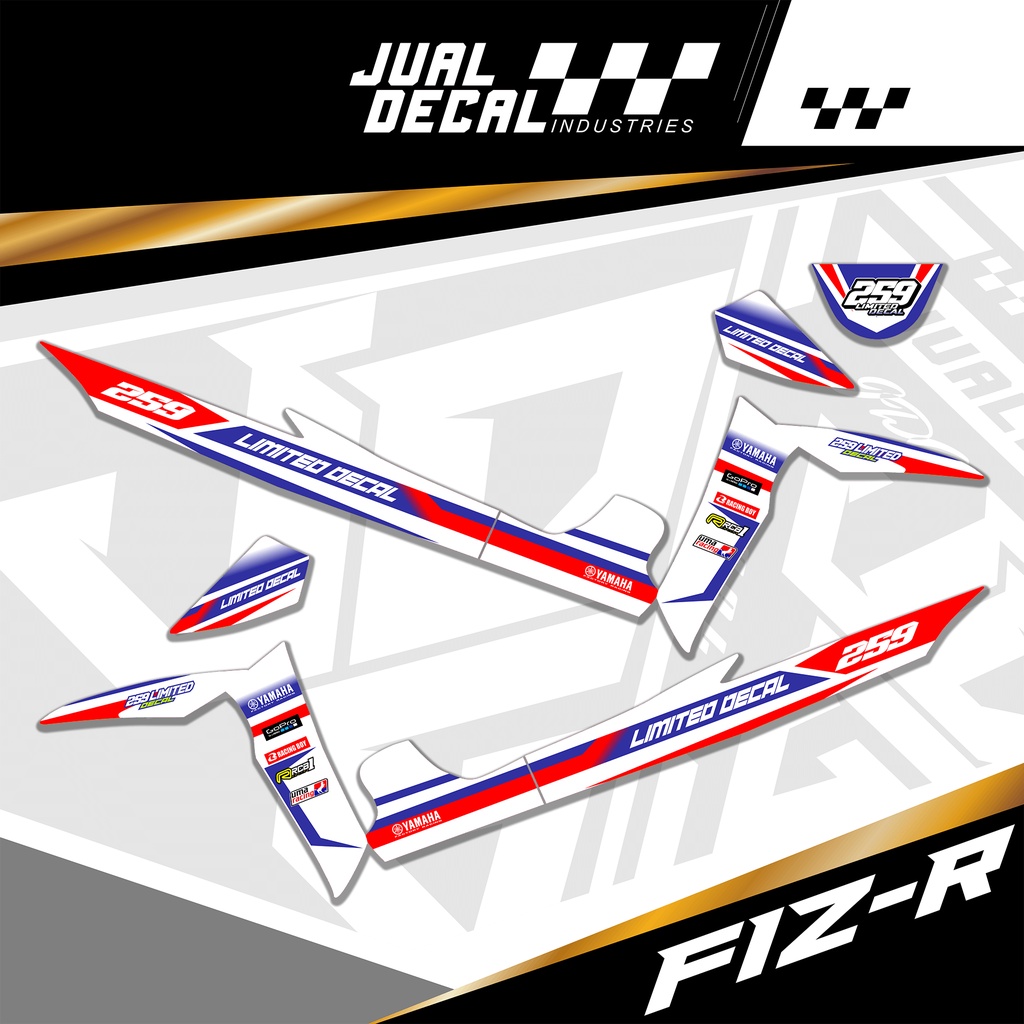 Striping Fiz R Stiker Sticker Striping Variasi Lis Yamaha Fiz R Roadrace