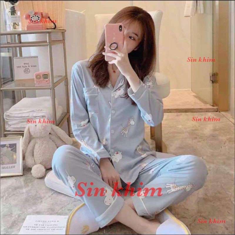 Piyama wanita import  pp bahan  kaos  tebal Shopee Indonesia