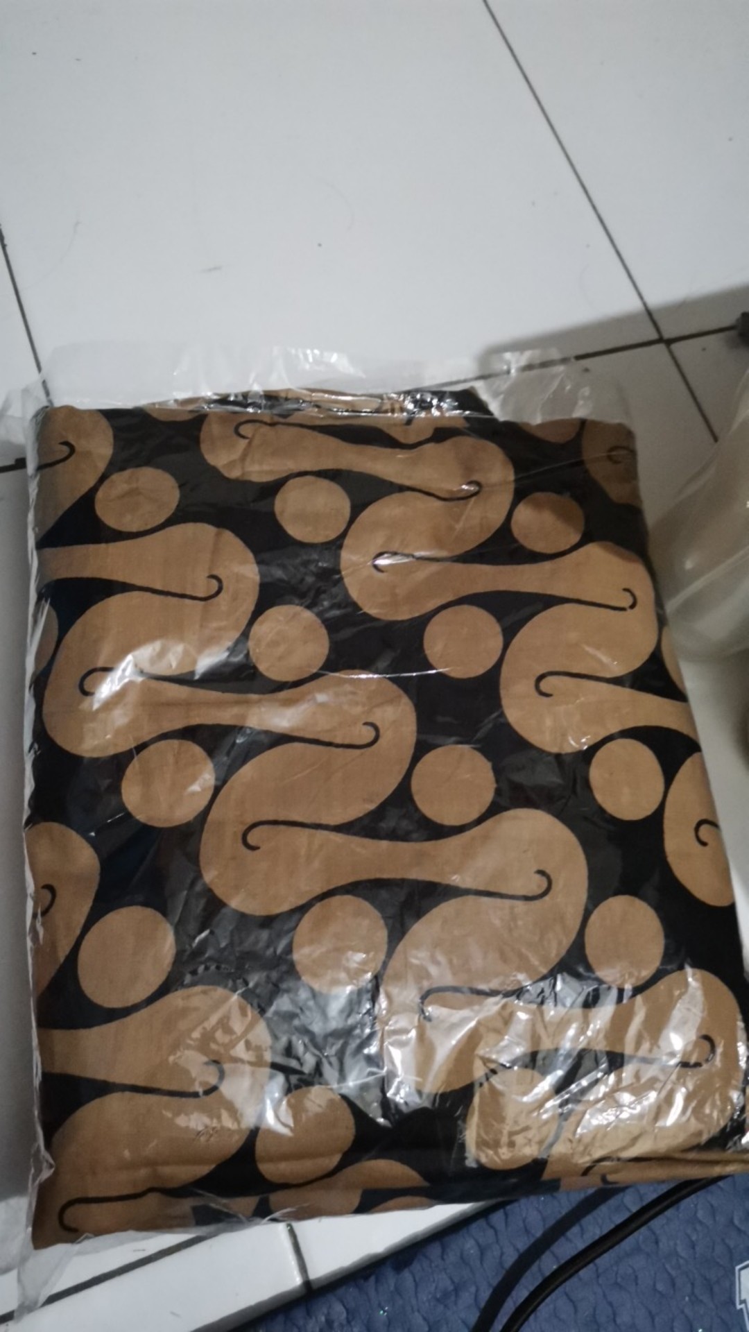 Gamis Batik Jawi Modern Rit Resleting Depan Bahan Katun Primisima Adem