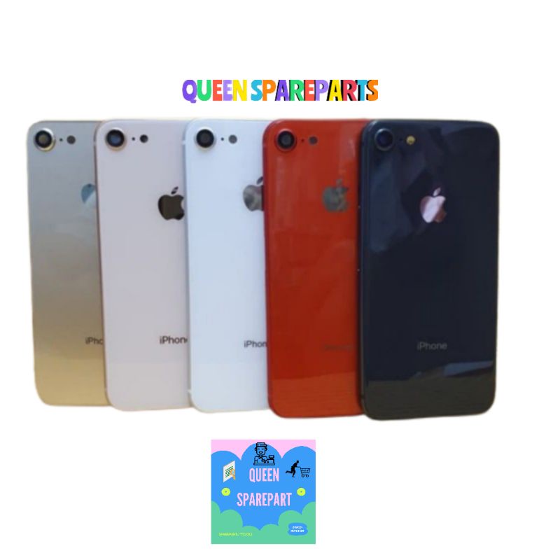 Casing Housing Kesing Backdoor Iphone 6s Model Iphone 8 Red Original