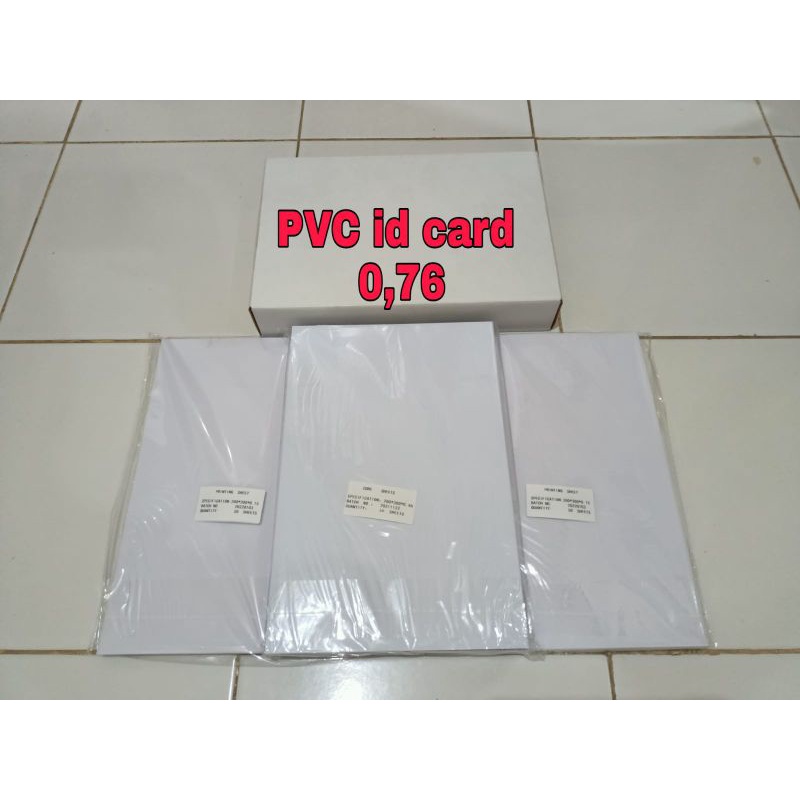

[50sets] kertas PVC bahan ID Card instan A4 / kertas PVC Card