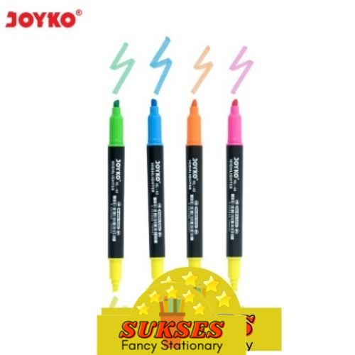 

Joyko Highlighter Double Color Penanda Berwarna 2 Tip Warna Twin Hl 42-45