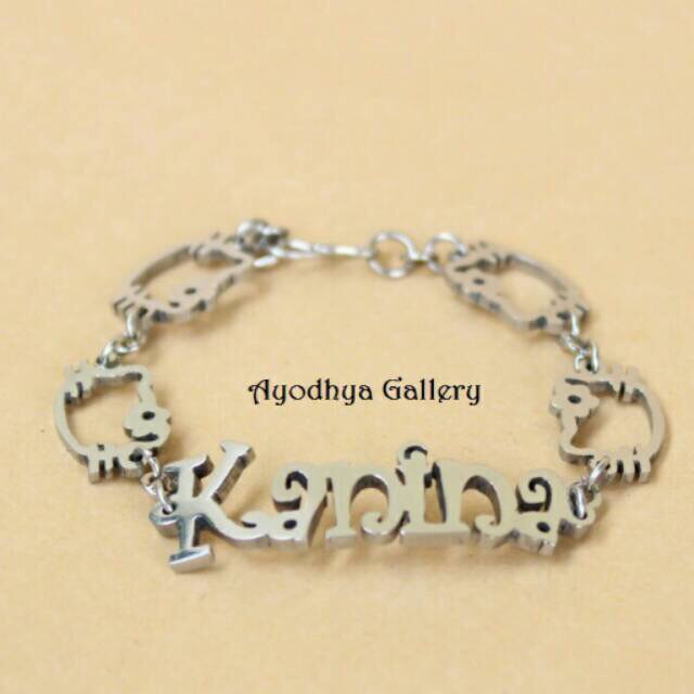 Gelang nama micky mouse / Karakter Gold / Silver Annisa Jewelry