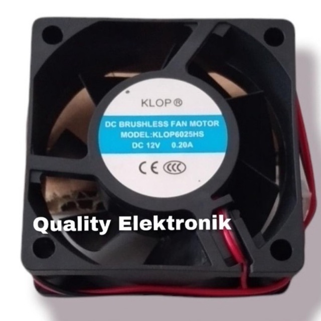 FAN MOTOR DC 12volt 6x6 KLOP