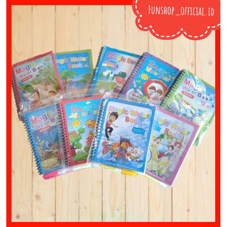 

MAGIC WATER BOOK - WATER DRAWING BOOK - BUKU MEWARNAI - ALAT TULIS