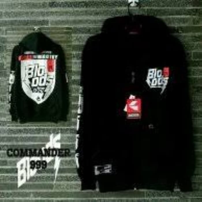 JAKET PRIA BLOODS COMANDER HITAM