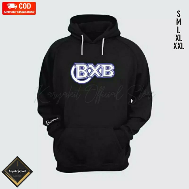 Jaket Hoodie BXB Betrand X Bensu Hitam S - 4XL