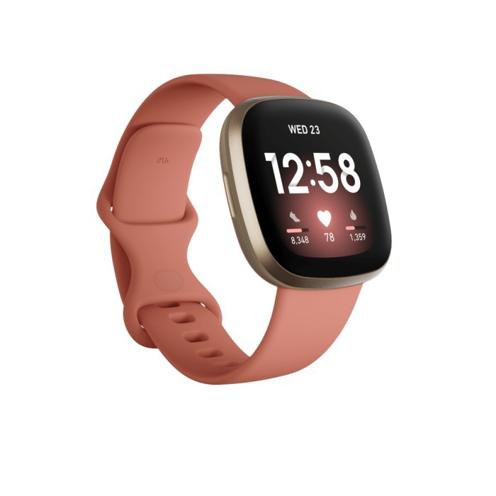 FITBIT VERSA 3 - Health &amp; Fitness Smartwatch - Black/Black Aluminum | Midnight/Soft Gold | Pink Clay