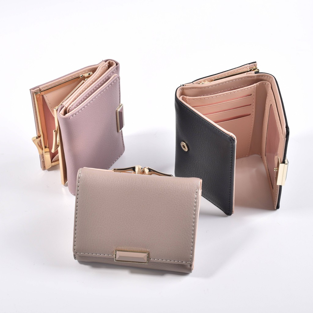 OKIDOKI Small Wallet Leather 11264-1 Sw - Dompet Lipat Kecil - Dompet Wanita