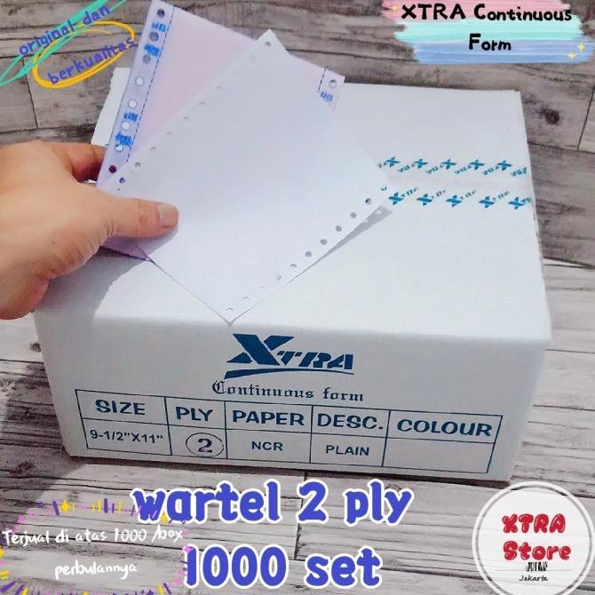 

Kertas WARTEL 2ply Continuous Form 1/4 letter KERTAS HVS