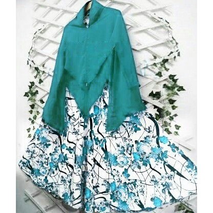 DeltaRN GAMIS SET Syari Grace Tosca Busana Muslim Kekinian