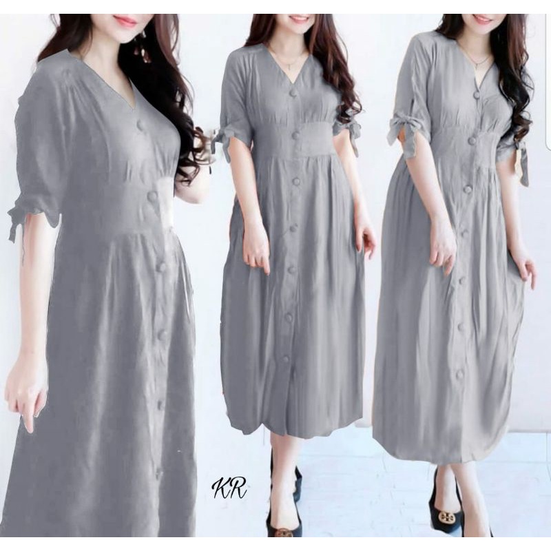 DRESS YEJI FASHION PAKAIAN WANITA BAHAN KATUN RAYON BUSUI KR