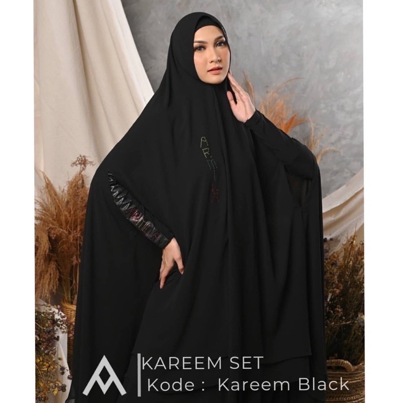 Khimar Kareem Black | Armila Syari Premium | Khimar Only