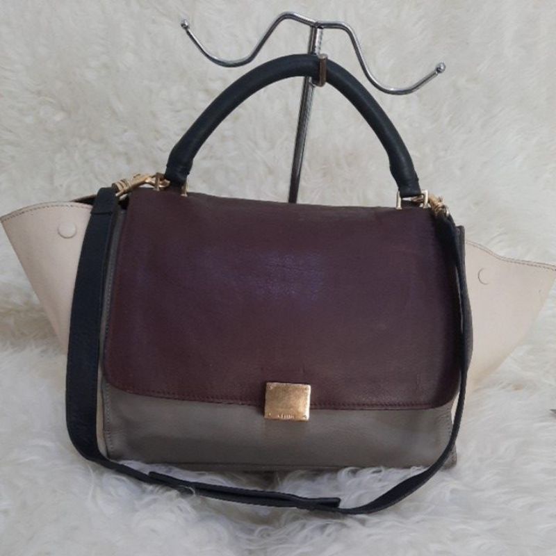 Preloved Celine Trapeze 3 tone