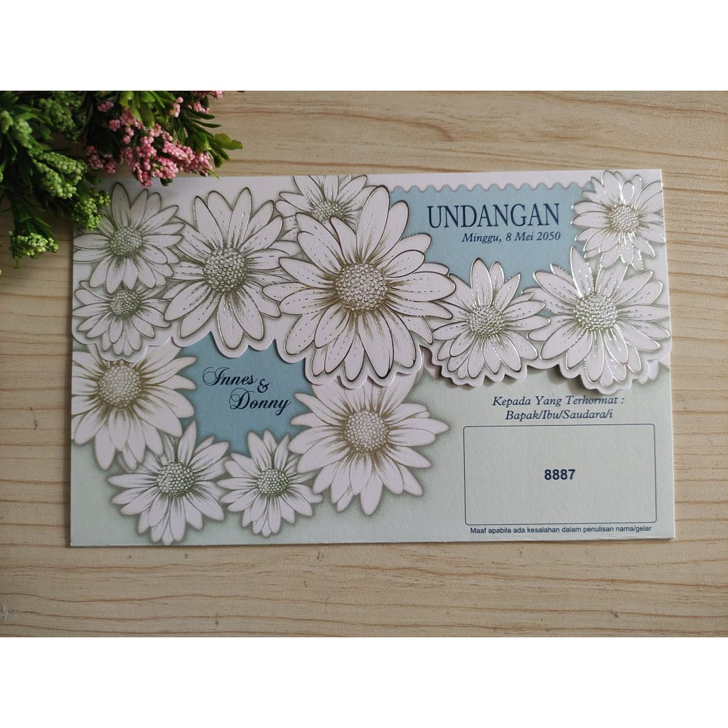 ERBA 8887 Blangko Undangan KOSONGAN, Undangan Pernikahan Murah
