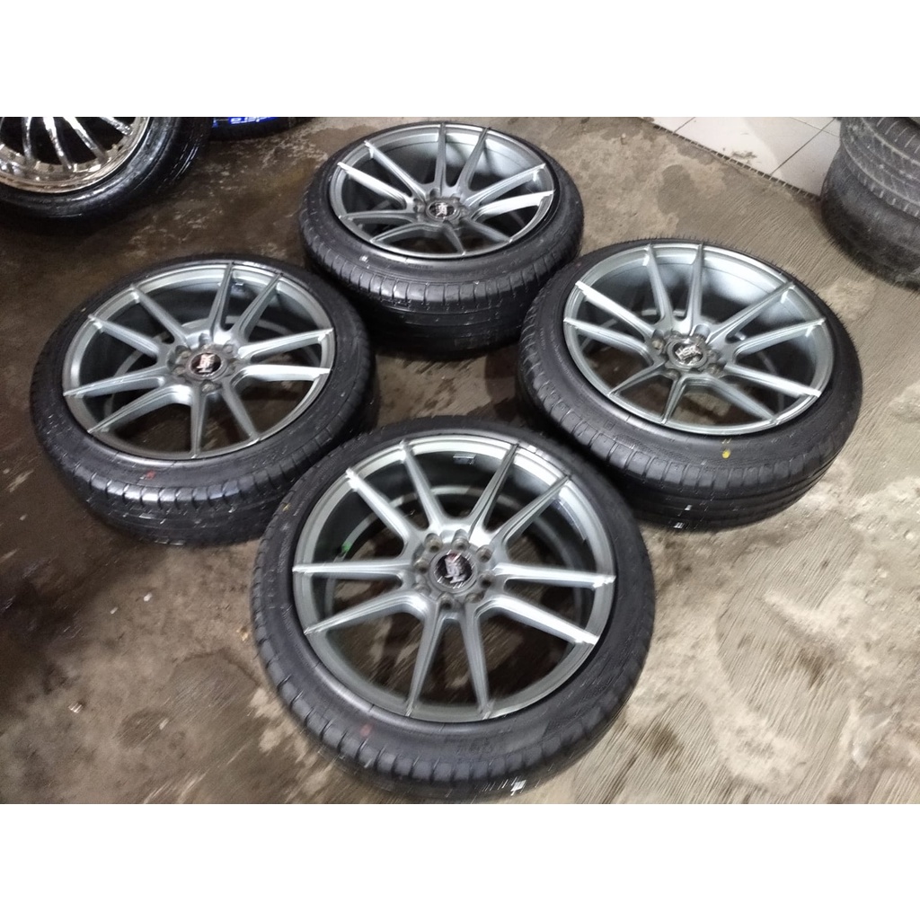 velg pelek mobil racing hsr 2nd seken ring 17 ban 205/45/r17 accelera