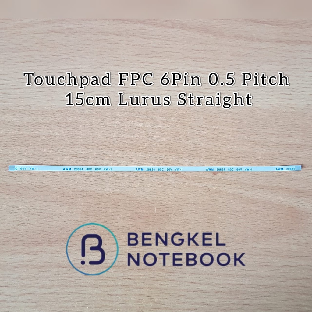 Kabel Touchpad FPC 6pin 0.5 pitch 15cm LURUS STRAIGHT
