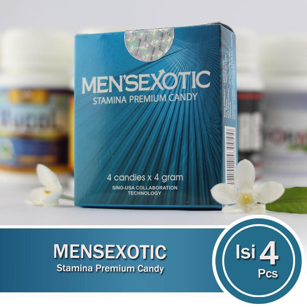 MEN l SEXOTIC Permen Candy Meningkatkan Stamina Vitalitas Pria 1 Box 4pcs