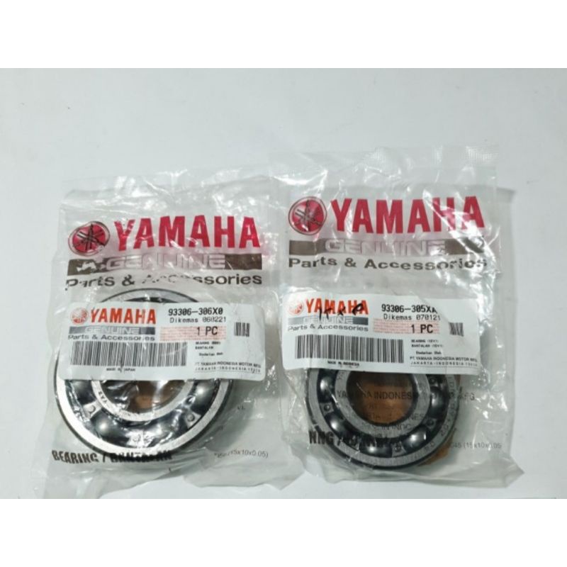 BEARING LAHER KRUK AS 6306 &amp; 6305 NMAX LEXI AEROX 155 ASLI ORI YAMAHA 93306 306X0 &amp; 93306 305XA (93306 355Y2)