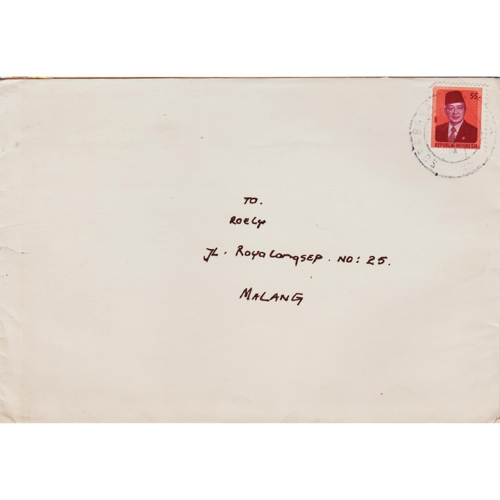 

Perangko Filateli A3-25 Indonesia Cover From Surabaya To Malang