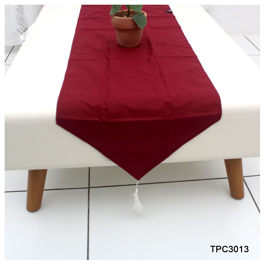 Taplak Meja Polos Table Runner POLOS Ukuran 105x30 &amp; 150x35 (TPC3013)