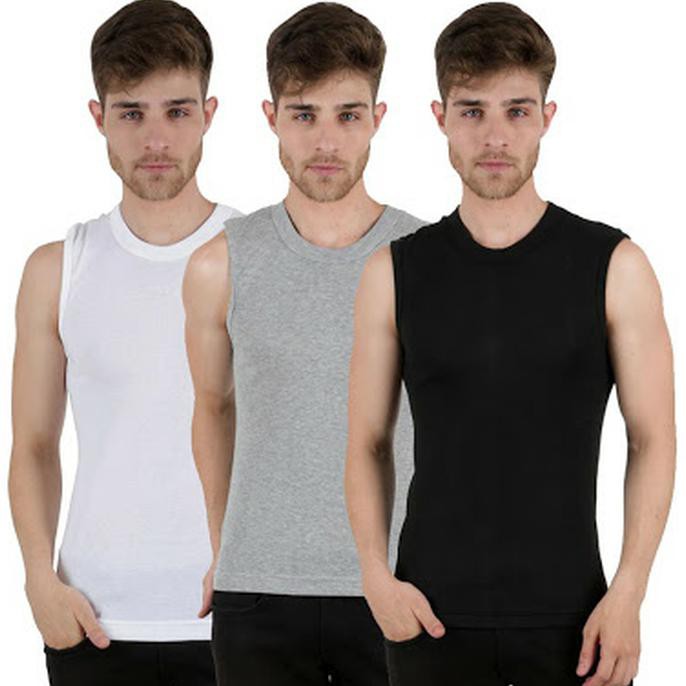 kaos oblong tanpa lengan agree original