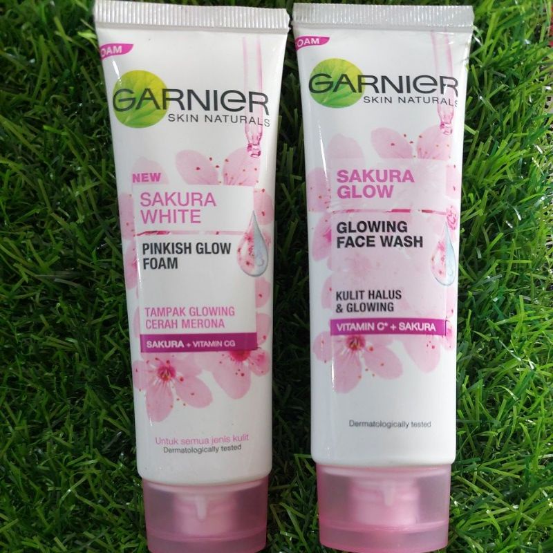 Garnier Sakura White/Sakura Glow 50 ml/PINK/(KECIL)/Sabun Wajah/GARNIER