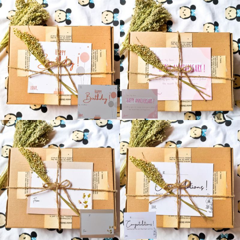 

BOX/KARDUS HAMPERS UKURAN 20x15x8 UNTUK ULANG TAHUN, GRADUATION, ANNIVERSARY, DLL By CLOUPERS.ID