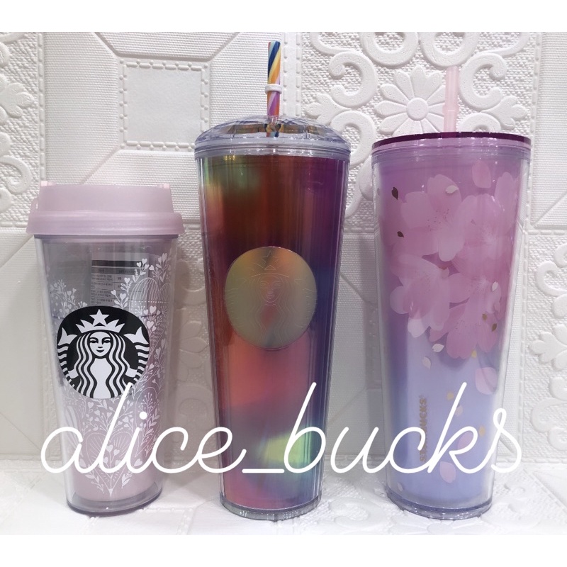 starbucks tumbler love bird sakura cherry blossom korea rainbow dome usa