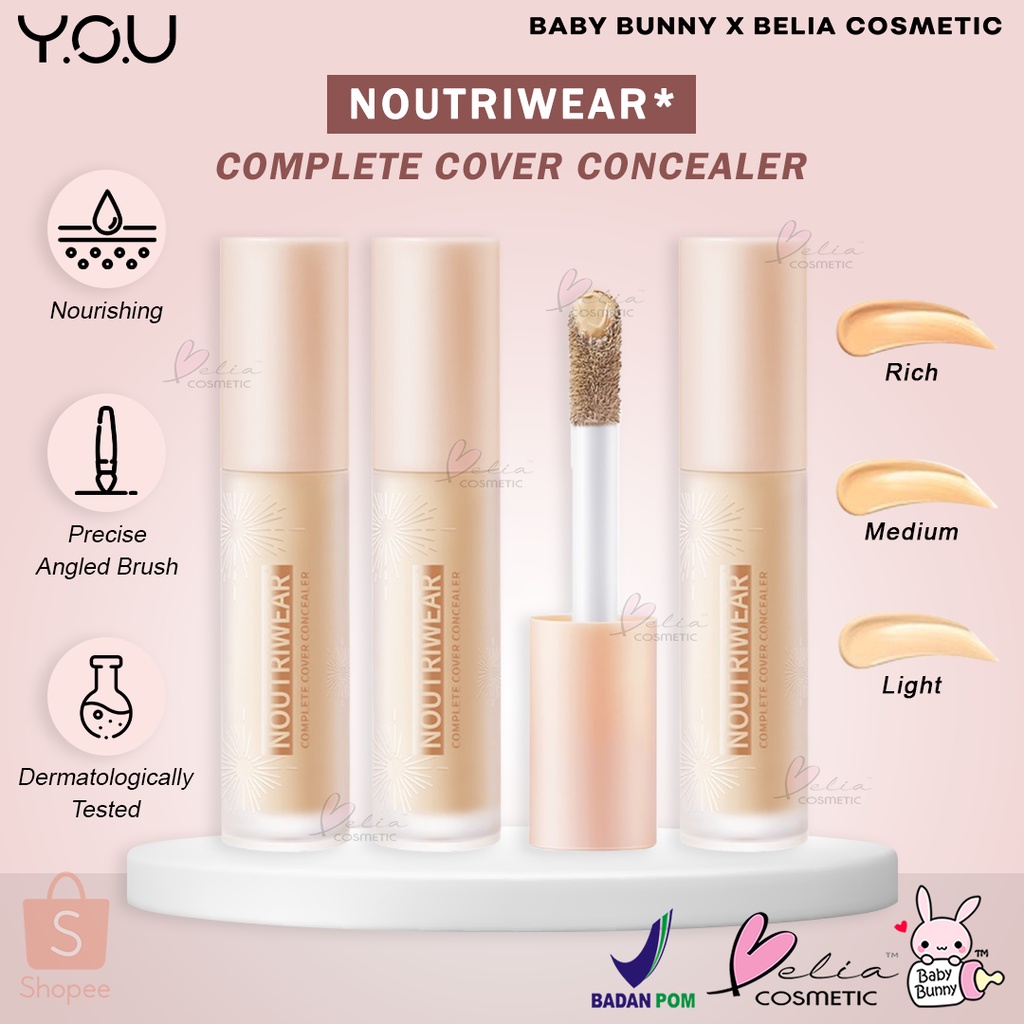 ❤ BELIA ❤ YOU Noutriwear Complete Cover Concealer Corrector | Y.O.U Beauty | BPOM