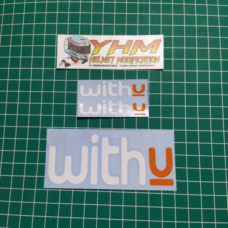 sticker withu cutiing / sticker visor / sticker helm