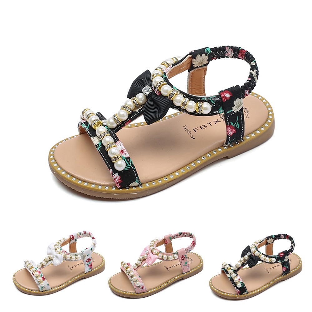 pearl and crystal sandals