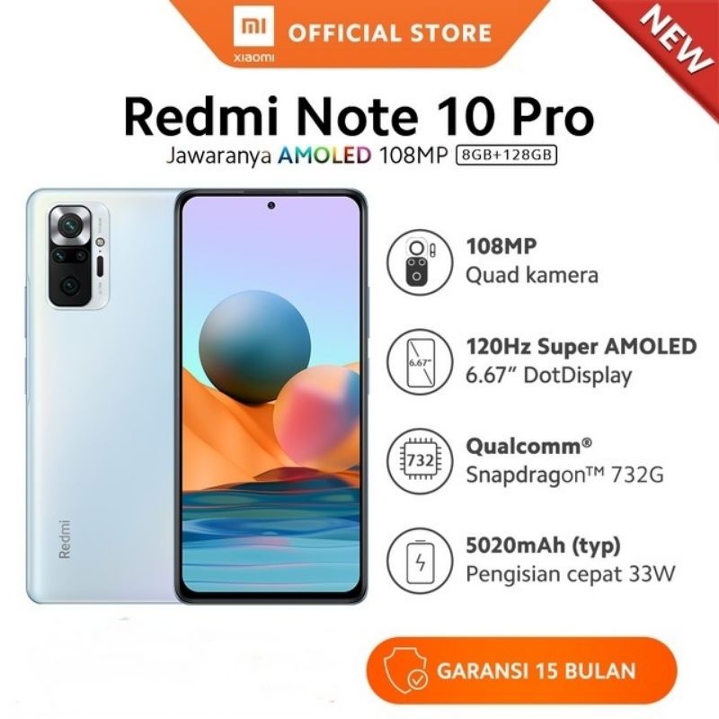 XIAOMI REDMI NOTE 10 PRO 8/128 6/128 GB ORIGINAL GARANSI RESMI-2