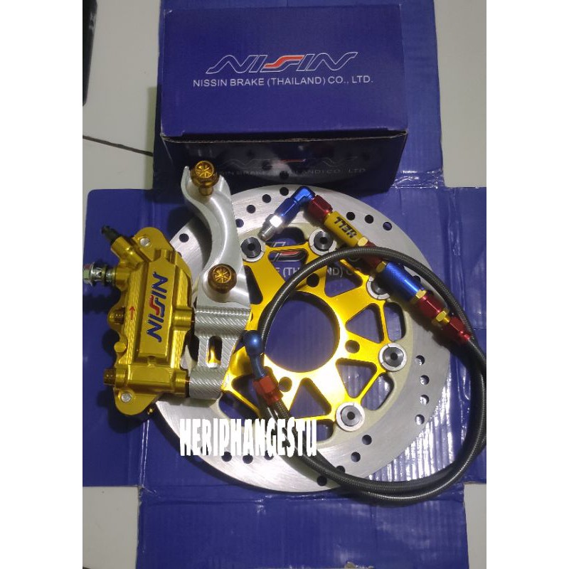 PAKETAN KALIPER CAKRAM DEPAN MONOBLOK 4P MIO BEAT VIXION RX KING NOUVO-1