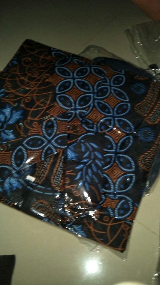Asifa Batik Hrb026 Kenongo Kemeja Tosca Pendek Pekalongan Padi M L Xl Sogan Tulis Halus Kemeja Batik